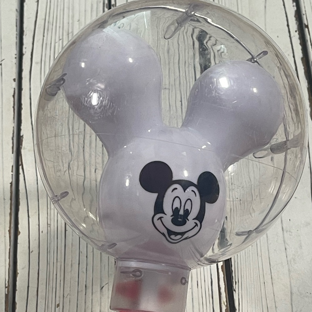 *WORKS* Disney Parks‎ Mickey Mouse Glow Balloon LED Light-Up Wand with sounds - Picture 9 of 11